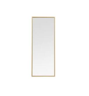 ARKA-E MR41436BR Wall Mounted Mirror in Brass