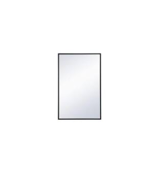 ARKA-E MR41828BK Wall Mounted Mirror in Black
