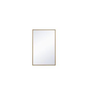ARKA-E MR41828BR Wall Mounted Mirror in Brass