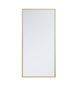 ARKA-E MR41836BR Wall Mounted Mirror in Brass