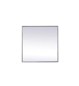ARKA-E MR42424S Wall Mounted Mirror in Silver/Silver