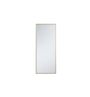 ARKA-E MR42460BR Wall Mounted Mirror in Brass