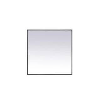 ARKA-E MR43030BK Wall Mounted Mirror in Black/Black