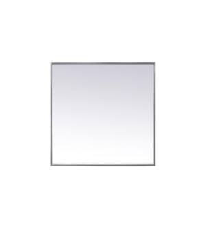 ARKA-E MR43030S Wall Mounted Mirror in Silver/Silver