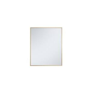ARKA-E MR43036BR Wall Mounted Mirror in Brass
