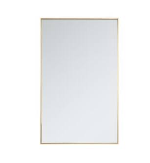 ARKA-E MR43048BR Wall Mounted Mirror in Brass