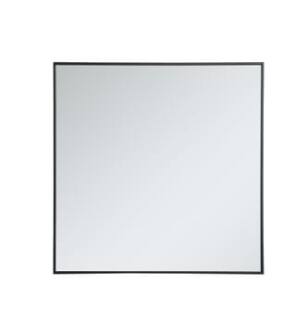 ARKA-E MR43636BK Wall Mounted Mirror in Black