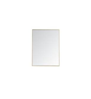 ARKA-E MR43648BR Wall Mounted Mirror in Brass