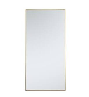 ARKA-E MR43672BR Wall Mounted Mirror in Brass