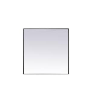 ARKA-E MR44242BK Wall Mounted Mirror in Black/Black