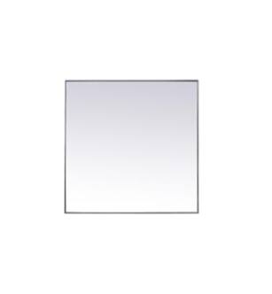 ARKA-E MR44242S Wall Mounted Mirror in Silver/Silver