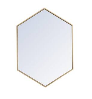 ARKA-E MR4424BR Wall Mounted Mirror in Brass
