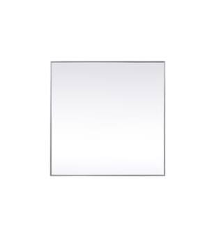 ARKA-E MR44848S Wall Mounted Mirror in Silver/Silver