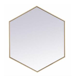 ARKA-E MR4538BR Wall Mounted Mirror in Brass