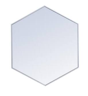 ARKA-E MR4538S Wall Mounted Mirror in Silver