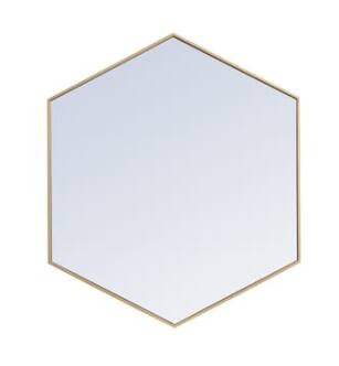 ARKA-E MR4541BR Wall Mounted Mirror in Brass