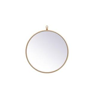 ARKA-E MR4718BR Wall Mounted Mirror in Brass