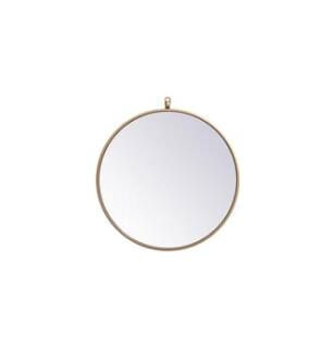 ARKA-E MR4721BR Wall Mounted Mirror in Brass