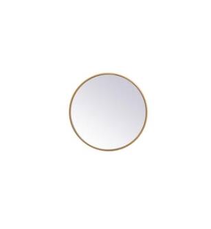 ARKA-E MR4818BR Wall Mounted Mirror in Brass