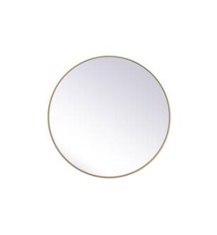 ARKA-E MR4845BR Wall Mounted Mirror in Brass