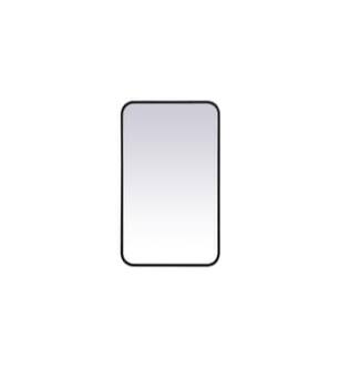 ARKA-E MR801830BK Wall Mounted Mirror in Black/Black