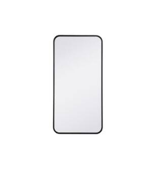 ARKA-E MR801836BK Wall Mounted Mirror in Black/Black