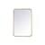 Arka MR802030BR Wall Mounted Mirror in Brass/Brass