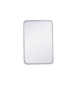 ARKA-E MR802030S Wall Mounted Mirror in Silver/Silver