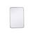 Arka MR802030S Wall Mounted Mirror in Silver/Silver