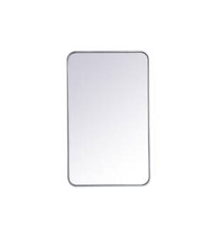 ARKA-E MR802236S Wall Mounted Mirror in Silver/Silver