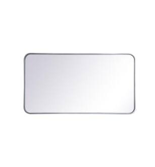 ARKA-E MR802240S Wall Mounted Mirror in Silver/Silver