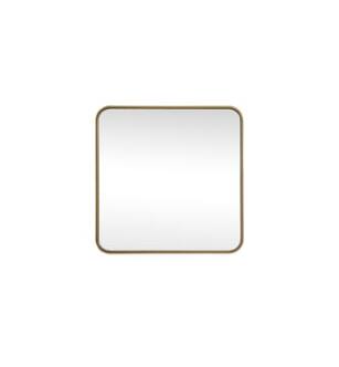 ARKA-E MR802424BR Wall Mounted Mirror in Brass/Brass