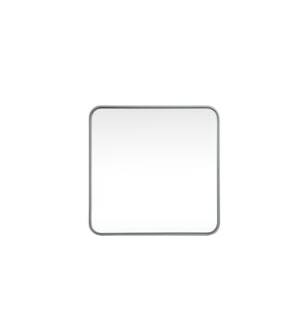 ARKA-E MR802424S Wall Mounted Mirror in Silver/Silver