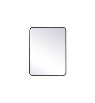 ARKA-E MR802432BK Wall Mounted Mirror in Black/Black
