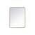 Arka MR802432BR Wall Mounted Mirror in Brass/Brass