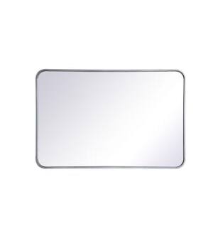 ARKA-E MR802436S Wall Mounted Mirror in Silver/Silver