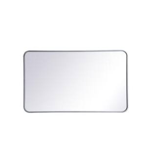 ARKA-E MR802440S Wall Mounted Mirror in Silver/Silver