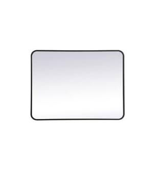 ARKA-E MR802736BK Wall Mounted Mirror in Black/Black