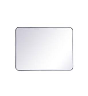 ARKA-E MR802736S Wall Mounted Mirror in Silver/Silver