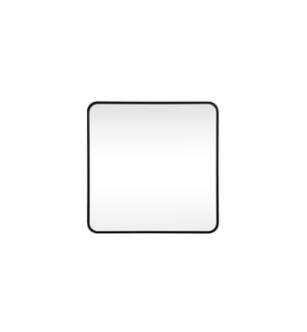 ARKA-E MR803030BK Wall Mounted Mirror in Black/Black