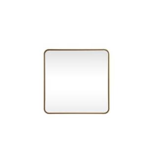 ARKA-E MR803030BR Wall Mounted Mirror in Brass/Brass