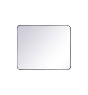 ARKA-E MR803036S Wall Mounted Mirror in Silver/Silver