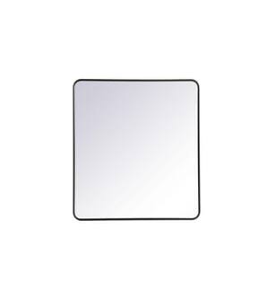 ARKA-E MR803640BK Wall Mounted Mirror in Black/Black