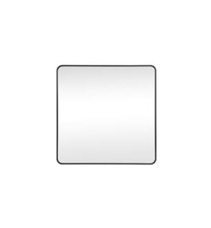 ARKA-E MR804242BK Wall Mounted Mirror in Black/Black