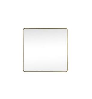 ARKA-E MR804242BR Wall Mounted Mirror in Brass/Brass