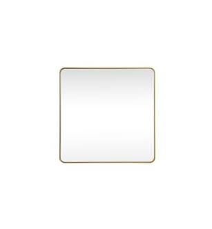 ARKA-E MR804848BR Wall Mounted Mirror in Brass/Brass