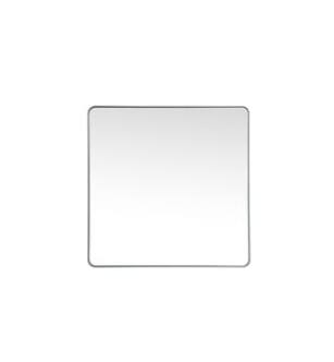 ARKA-E MR804848S Wall Mounted Mirror in Silver/Silver