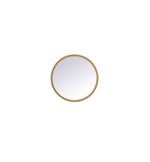 ARKA-E MRE6018BR Wall Mounted Mirror in Brass/Brass