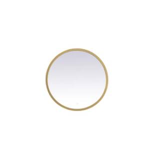 ARKA-E MRE6021BR Wall Mounted Mirror in Brass/Brass