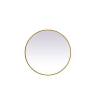 ARKA-E MRE6032BR Wall Mounted Mirror in Brass/Brass